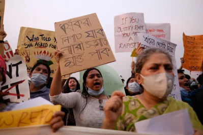 In pictures: Protest against rape