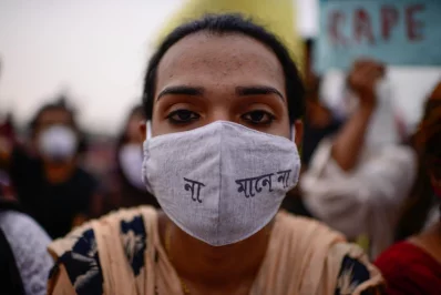 In pictures: Protest against rape