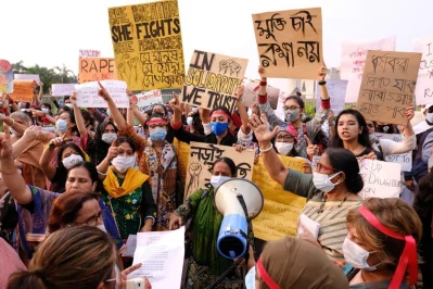 In pictures: Protest against rape
