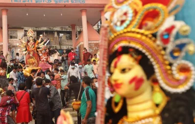 Durga Puja ends with immersion of goddess on Bijoya Dashami