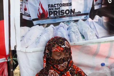 Left in the lurch - A total of 114 apparel workers died and countless others were injured in a massive fire that raged through Tazreen Fashions factory in Ashulia on the outskirts of the capital on November 24, 2012. Many of whom survived now live in horrid conditions at Nishchintpur in Ashulia. The survivors and their family members demonstrated in front of National Press Club in the capital, demanding due compensation, rehabilitation and full treatment, which elude them eight years on.