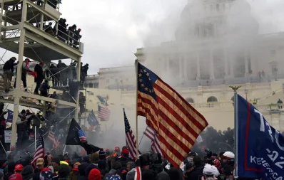 Supporters of US President Donald Trump protest in front of the US Capitol Building in Washington, US January 6, 2021 Reuters