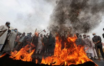The photo was taken from Jatrabari on Sunday, March 28, 2021 Mahmud Hossain Opu/Dhaka Tribune