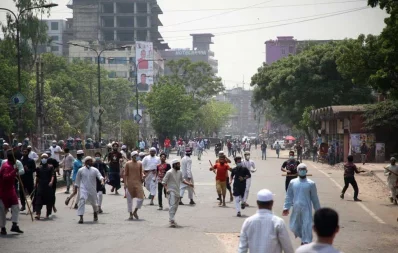 The photo was taken from Paltan on Sunday, March 28, 2021 Mehedi Hasan/Dhaka Tribune