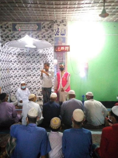 Awareness raising by religious leader after Jummah prayer in rural areasn