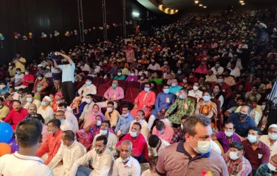 Bangladesh Krishak League holds a discussion meeting to mark Sheikh Hasinau2019s 74th birthday at KIB Auditorium, Dhaka, Tuesday, September 28, 2021 Mahmud Hossain Opu/Dhaka Tribunen