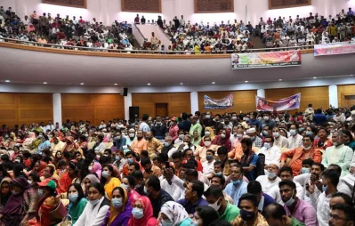 On the occasion of Sheikh Hasinas birthday, Bangladesh Awami League organized a discussion meeting at Banga Bandhu International Conference Center on Tuesday ,September 28, 2021 Dhaka Tribune