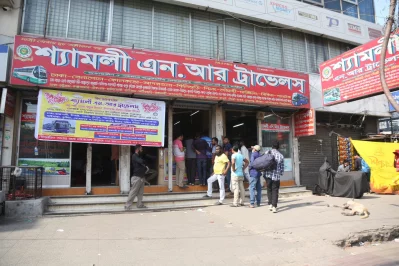 In pictures: People queue up for advance bus tickets for Eid trips