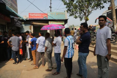 In pictures: People queue up for advance bus tickets for Eid trips