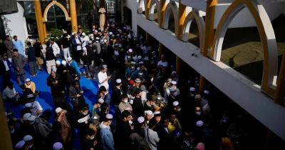 Muslims attend Eid-ul-Fitr prayers, to mark the end of the holy fasting month of Ramadan at a mosque in Shanghai, China, April 22, 2023  Reuters
