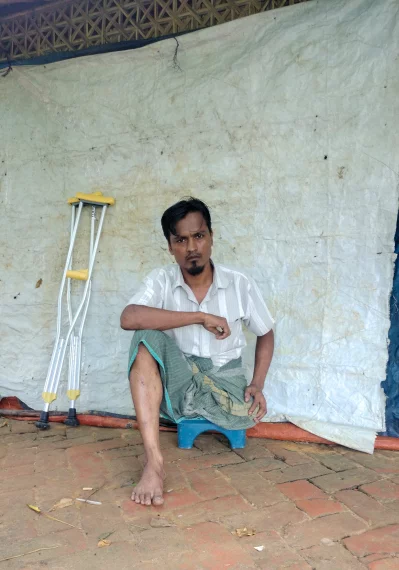 Motolop was shot in 2017 when trying to cross the Naf river. His leg was amputated and he required medical treatment for two years. He is now settled with his family in the camps but worried about his future. u2018I have 7 children to feed and pay for their education. As a disabled person, how can I manage all these costs if I donu2019t have any income or livelihood?u2019 u2014said Motolop. He opened a small tea shop next to his shelter using his wifeu2019s gold jewellery as investment capital. u2018It has been three years since I opened the tea shop but I can hardly cover my familyu2019s living costs from the income I make with this business.  In September, I was ordered to close the shop, so I worry that my livelihood will be destroyed and I will be unable to repay my debts.u2019 Ahtaram Shine 2022