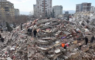 Damage caused by the Turkey earthquake on Feb 06, 2023. Photo: AFP