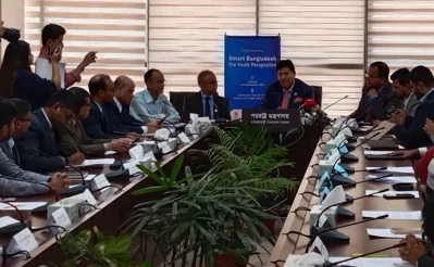 Foreign minister Dr AK Abdul Momen speaking at a roundtable event in Dhaka on Tuesday, September 12, 2023. Photo: Dhaka Tribune