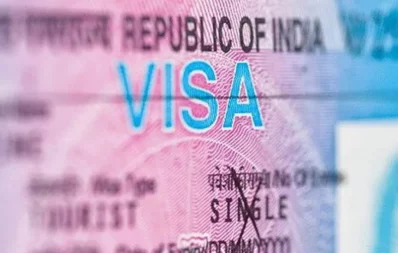 File image of Indian visa. Photo: Collected