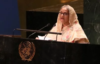 PM Hasina-UN headquarters