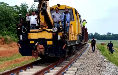 Akhaura-Agartala dual gauge. Photo: Dhaka Tribune 