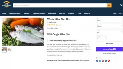 A US seafood seller, Wegotmeat Farms, sells ilish on their website. Photo: Bangla Tribune