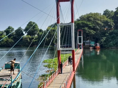 File image of the hanging bridge in Kaptai, Rangamati. Photo: Dhaka Tribune