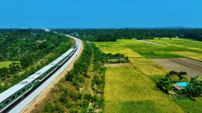 A train is operated on Cox`s Bazar-Chittagong rail route on experimental basis on Friday, November 10, 2023. Photo: Dhaka Tribune