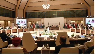 Arab foreign ministers at a preparatory meeting ahead of the extra-ordinary Arab League summit in Riyadh expected to underscore demands that Israel`s war in Gaza ends. Photo: AFP