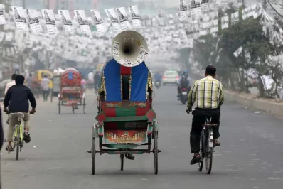 File photo of election campaigning in Dhaka. Photo: Dhaka Tribune