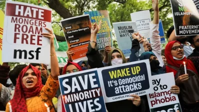 File image of a protest in India against hatred toward Islam. Photo: Collected