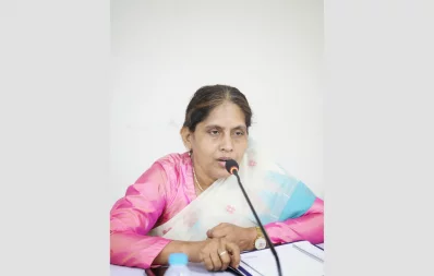 Shikha Biswas, the principal of Millennium Nursing Institute and former nursing superintendent at Dhaka Medical College Hospital
