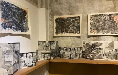 Photo taken at the &ldquo;Gangaburi&rdquo; exhibition at the Brihatta Art Foundation in Hazaribagh recently. Photo: Courtesy