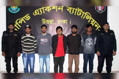 Detained kidnappers. Photo: Bangla Tribune