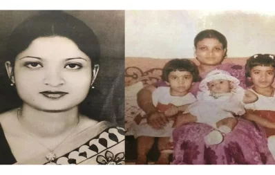 File image of Sagira Morshed with her daughters. Photo: Collected
