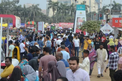  The image shows a huge crowd at the premises of Amar Ekushey Book Fair in Dhaka on Wednesday, February 21, 2024. Photo: Mahmud Hossain Opu/Dhaka Tribune 