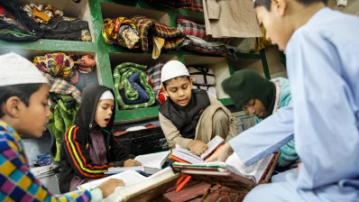 The photos show students at an Alia madrasa in Dhaka. Photo: Mahmud Hossain Opu/Dhaka Tribune