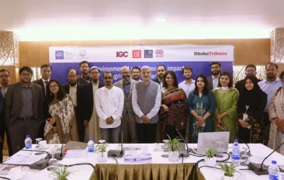 The participants of a research workshop arranged by BRAC Institute of Governance and Development (BIGD), BRAC University in partnership with Dhaka Tribune at LakeShore Hotel Gulshan in Dhaka on Thursday. Photo: Ahadul Karim Khan/Dhaka Tribune