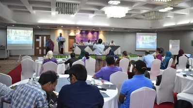 A dialogue session organized by Plan International Bangladesh takes place in Cox’s Bazar on Monday, March 11, 2024. Photo: Dhaka Tribune