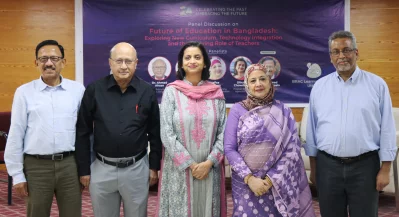 Panelists from left: Mohammad Wahid Hossain, Dr. Ahmad Ahsan, Dilruba Chowdhury, Nafisa Khanam, Dr. Akhtar Mahmood.