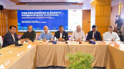 Gulshan Society, in association with Dhaka North City Corporation and Rajuk, organizes a roundtable discussion  in a hotel in Gulshan on Saturday, April 6, 2024. Photo: Ahadul Karim Ahad/Dhaka Tribune