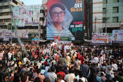 BNP&rsquo;s Dhaka South city unit organized the rally in front of the party&rsquo;s Nayapaltan central office on Friday, May 10, 2024. Photo: Mahmud Hossain Opu/ Dhaka Tribune