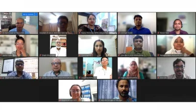 The image shows the glimpse of a virtual roundtable on suicide prevention, held on Wednesday, June 12, 2024. Photo: Dhaka Tribune