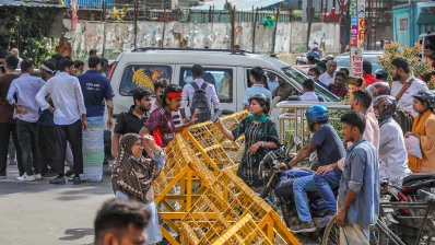 Students blockade to demand quota reform causes suffering to people in Dhaka on Wednesday, July 10, 2024. Photo: Ahadul Karim Khan/Dhaka Tribune