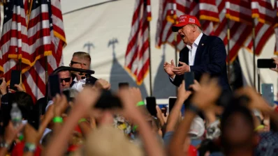 Republican presidential candidate, former US President Donald Trump arrives for a rally at Butler Farm Show Inc on July 13, 2024 in Butler, Pennsylvania. Photo: AFP