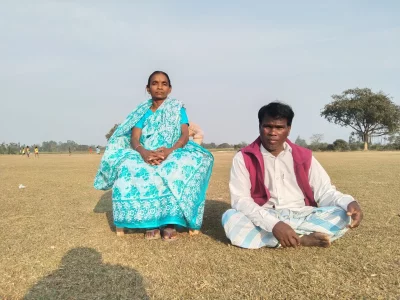  Santina Hembrom and Guljar Kisku, the mother and father of Kisku sisters