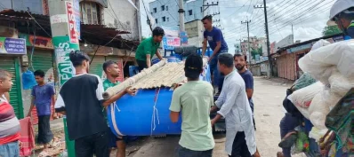 Boat being sent to flood-affected area by volunteers, Photo: Courtesy