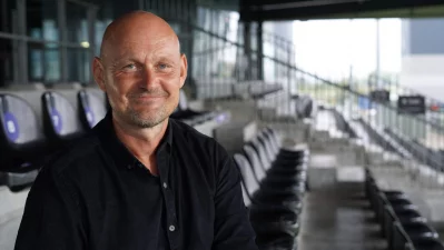 Danish former football player Morten Rutkjaer, manager of Greenland national football men’s team (AFP)
