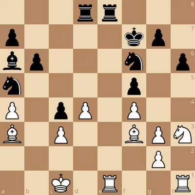 Former World Championship contender GM Nigel Short (White) vs GM Ziaur Rahman (Black) in the 19th Kolkata GM Open 2014. Black to play. Rahman finds best move