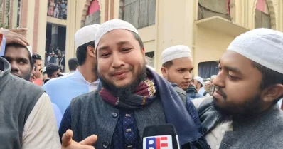 Zubair faction spokesperson Mufti Amanul Haq. Photo: UNB