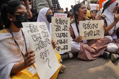 Students protest at Shahbagh demanding justice for violence against women on March 11, 2025. Photo: Ahadul Karim Khan Ahad/Dhaka Tribune