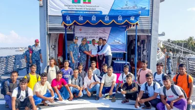 Twenty Bangladeshi nationals were brought back who had been detained in Myanmar at different times. Photo: Courtesy