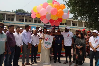 May Day marked in Tangail with the call for national rebuilding through unity. Photo: Dhaka Tribune