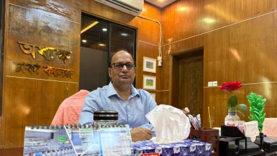 Prof AKM Elius, administrator of the seven colleges. Photo: Muhammad Ibrahim Mojid/Dhaka Tribune