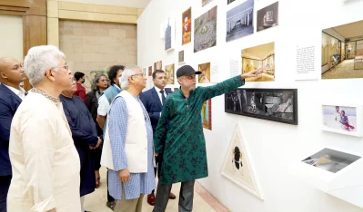 Chief Adviser Yunus inspects July Memorial Museum site, joined by Farooq-e-Azam, Adilur Rahman Khan, Mostofa Sarwar Farooki and other officials and committee members. Photo: Courtesy